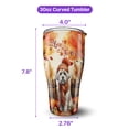 thumbnail image 5 of Happy Thanksgiving Maltese Give Thanks Fall Beanie Scarf Welcome 30oz Stainless Steel Tumbler Insulated Cup with Lid Maltese Dog Lover Gifts Idea - 00020, 5 of 5