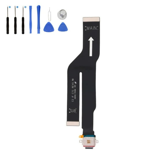 Eutoping USB Charging Port For Samsung Galaxy Note 20 Ultra 5G N986 Galaxy Note 20 Ultra N985 Dock Connector Charger Board Flex Cable Assembly Replacement with tool