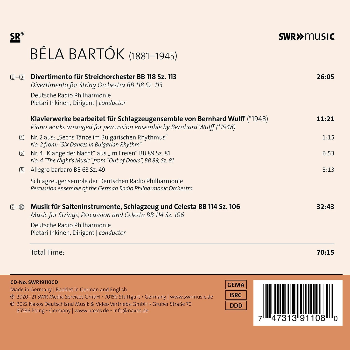 Deutsche Radio Philharmonie - Orchestral Works - Music & Performance - CD