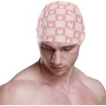 thumbnail image 2 of Wekity Swimming Cap Funny Animal Rabbit Pink Daisy Adult Wekity Polyester, 2 of 4