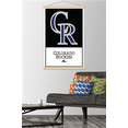 thumbnail image 2 of MLB Colorado Rockies - Logo 22 Wall Poster with Magnetic Frame, 22.375" x 34", 2 of 5