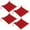 Red, variant on Linjieee Set Of 4 Square Chair Pads Indoor Seat Cushions Pillows With Ties Thick Soft Seat Cushion For Kitchen Dining Office Chair 18 X 18 Outdoor Seat Cushions