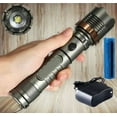 thumbnail image 4 of Rechargeable LED Flashlight Tactical Police Super Bright Torch Zoomable, 4 of 12
