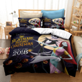 thumbnail image 3 of Juego de ropa de cama pesadilla antes de Navidad, decoración del Día de San Valentín, funda nórdica suave, Jack y Sally, funda de cama de dibujos animados, King Twin, 3 of 5