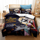 thumbnail image 3 of Juego de ropa de cama pesadilla antes de Navidad, decoración del Día de San Valentín, funda nórdica suave, Jack y Sally, funda de cama de dibujos animados, King Twin, 3 of 5