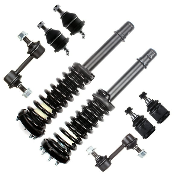 CCIYU Complete Suspension Kit Fits 03 04 05 06 07 for Honda for Accord Includes Strut Spring Assembly, Stabilizer Bar Link, Ball Joint Fits select: 2003-2007 HONDA ACCORD EX