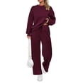 thumbnail image 1 of Conjunto Deportivo de Mujer PRETTYGARDEN 2 Piezas Vino Tinto XXL, 1 of 9