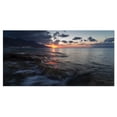 thumbnail image 2 of Art sur Toile Bord de Mer Méditerranéen Aube Sombre - Moderne, 2 of 3