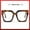 A, variant on Oversized Blue Light Blocking Glasses for Women Men, Trendy Big Square Frame Computer Eyeglasses, Clear Lens Anti Eyestrain Glasses for Gaming Working