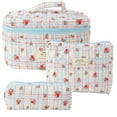 thumbnail image 1 of Fiudx Bolsas de Maquillaje Florales, Elegante Juego de Neceseres de Algodón, Organizador de Artículos de Tocador Acolchado Suave, Solución Versátil para Guardar Artículos de Viaje, Uso Diario, Regalo, 1 of 6
