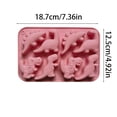 thumbnail image 3 of Molde De Silicona Con 8 Cavidades Con Forma De Dinosaurio Para Tartas, Pasteles Y Postres., 3 of 5