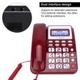 thumbnail image 4 of Teléfono Con Cable, Teléfono ABS Gy T2020cid Con Pantalla de Identificación de Llamadas con Altavoz, Interfaz dual Y Diseño de Calculador, Verificado de Registros de de de, 4 of 7