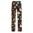 thumbnail image 6 of Fabrcox Halloween Womens Pajamas Pants Pumpkin Ghost Cat Women's Sleep Pants Fall Winter Festival Comfy Lounge Pants for Women Orange XXL, 6 of 6