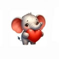 thumbnail image 1 of A Cartoon Heart Elephant Dog Keychain Backpack Pendant For Children Gift And Car Decoration, 1 of 4