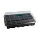 thumbnail image 1 of Paquete de 3 bandejas de plástico para plántulas de 24 celdas, para vivero de flores, macetas para jardín, bandeja para semillas, kit con tapa, caja de cultivo para jardín, 1 of 7