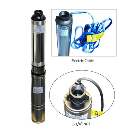 Grundfos Submersible Well Pump Pump, Deep Well Submersible, 4