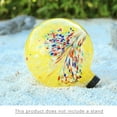 thumbnail image 5 of Outdoor Gazing ball Decoration,Glass gazing globe, with Multi-color decor for Enhancing Garden, Yard, & Walkway Decor（Yellow）, 5 of 8