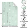 thumbnail image 3 of Kitchen Towels Arrows Light Green Pattern Cleaning Towel Absorbent Hand Towels Tea Towels for Home Restaurant Dish Clean 28" x 18", 4PCS, 3 of 7