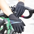 thumbnail image 1 of Thickened Anti Slip Mountain Bike Cycling Gloves with Touch Screen Fingertips, Adjustable Wrist Strap, Lightweight Design for Riding, Full Finger Cycling Gloves for Men Women, 1 of 7