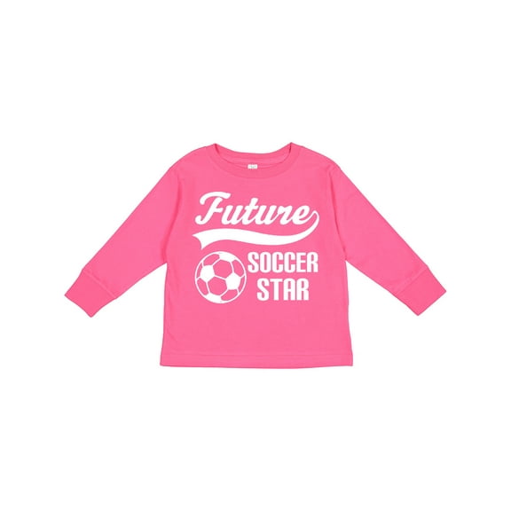 Inktastic Future Soccer Star Ball Sports Boys or Girls Long Sleeve Toddler T-Shirt
