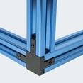 thumbnail image 6 of POWERTEC 4PK 24" 2020 T-Slot Aluminum Extrusion Profile Linear Rail - Anodized Blue, European Standard 20mm x 20mm - for CNC Machines, 3D Printer Frames, Custom Enclosures (74001N), 6 of 9