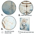 thumbnail image 3 of Designart "Tranquil White And Blue Dreamcatcher I" Dream catcher Floater Framed Canvas Prints, 3 of 5