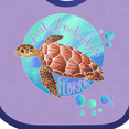 thumbnail image 4 of Inktastic Fort Lauderdale, Florida Swimming Sea Turtle with Bubbles Boys or Girls Baby Bib, 4 of 4