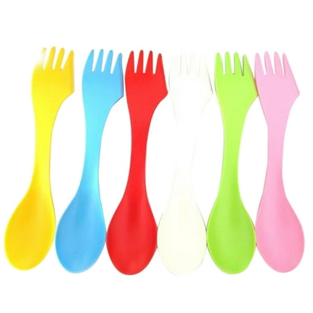 

YIHONGMU 6Pcs Lightweight 3in1 Cutlery Set for Kitchen Home