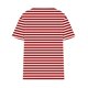 thumbnail image 3 of Fiudx Ofertas de La Semana Blusas Informales de Gran Tamaño para Mujer, Camiseta con Botones Estampados a Rayas, Top de Manga Corta con Cuello En V y Bolsillo Falso, 3 of 4