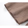 thumbnail image 5 of Men's Big and Tall Cotton Linen Blend Short Sleeve T-Shirt, Casual V-Neck Henley Tee, Breathable Loose Fit Summer Top Size M-5XL Coffee, 5 of 5
