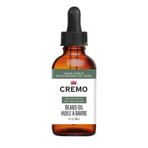 Huile à barbe revitalisante au parfum de notes boisées de marque Cremo