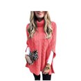 thumbnail image 1 of Jumpingount Suéter de punto para mujer, chal trenzado de Color sólido, chal de otoño, fiesta, viaje, oficina, negocios, jersey, ropa para niñas Prendas para la parte del cuerpo Rojo S Jumpingount AP013735-01, 1 of 6