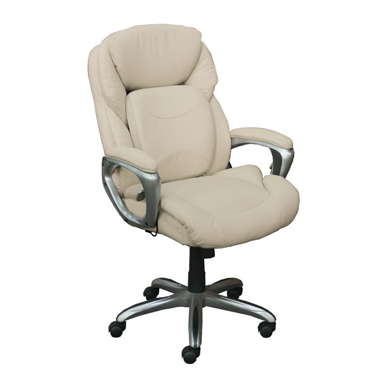 Serta Works My Fit Executive Office Chair Ivory - Walmart.com