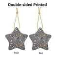 thumbnail image 3 of Cartonn Looney Tunes Christmas Ornaments Ceramic Star Christmas Tree Hanging Home Decoration Xmas Souvenirs Pendant Gift, 3 of 8
