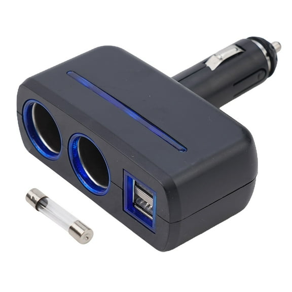 Dual USB Car Charger 2 Way Socket Splitter Power Adapter 12V Fast Charging for Cell Phone GPS Dash Cam