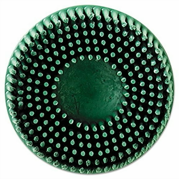 3M Abrasive 048011-18730 Roloc Bristle Discs, 2", 50 RPM and 25,000 RPM, Ceramic Abrasive Grain, Green