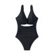 thumbnail image 1 of Traje de Baño de Color Sólido de las Mujeres, Nuevo Hueco Fuera una Pieza para la Playa Y la Piscina, Traje de Baño de Nylon Retro, Traje de Baño Casual Sexy, 1 of 8