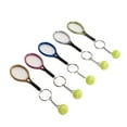 thumbnail image 3 of Anillo de Llave de Bola de Tenis, 5 PCS A Prueba de Óxido Resina Brillante Llavero de Tenis Duradero Llavero Por Premio, 3 of 7