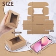 thumbnail image 2 of Cajas para Postres de Papel Kraft Con Ventana, 40 Piezas Kraft Pastry Boxes Kraft Paper Box, Kraft Paper Burger Box, Cajas de Pastelería para Tienda, Bodas, Cumpleaños, Fiestas, 2 of 4