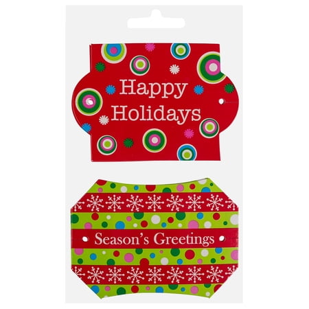 JAM Paper Multi-color Paper Gift Tags, 11" x 2" x 13" (4 Count)