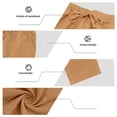 thumbnail image 4 of Mifsaly Linen Set Men 2 Piece Button Closure Hooded Long Sleeve Top and Straight Leg Pants with Pockets Comfortable Loungewear Vacation Summer Matching Lounge Outfits XXL, 4 of 9