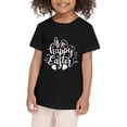 thumbnail image 4 of Girls Easter Shirt Short Sleeve Tee Rabbit Graphic Toddler Boy Easter Outfit for Toddler 4-5 Years, 4 of 4