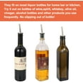 thumbnail image 3 of Vertido perfecto sin esfuerzo: vertedores de licor de acero inoxidable con diseño de pico cónico y tapones de silicona antifugas, que ofrecen un vertido controlado para todas sus botellas de licor, 3 of 6