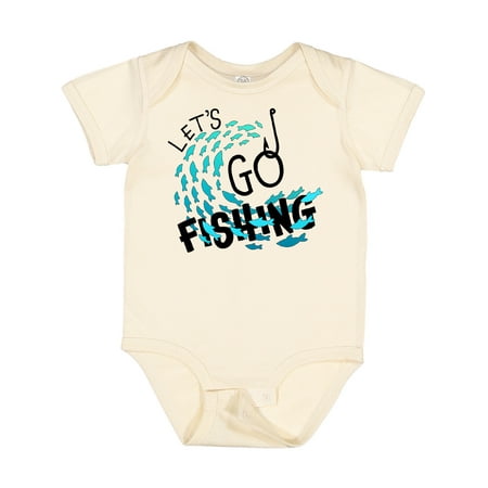 

Inktastic Let s Go Fishing Gift Baby Boy or Baby Girl Bodysuit