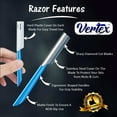 thumbnail image 6 of Beard Shaping Razor Mustache Straight Edge Razors Tool For Travel Bags Grooming Kit Trimmer For Men After Black Color Dye Balm Oil Wash Replacement Disposable Stainless Steel Shaving Blade Eyebrow, 6 of 8