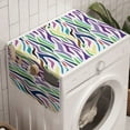thumbnail image 1 of Abstract Washing Machine Organizer, Culture Motifs Oriental Influences Leopard Skin Pattern Colorful Design, Anti-slip Fabric Top Cover for Washer and Dryer, Multicolor, by Ambesonne, 1 of 1