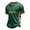 ZB Green, variant on Men's Mexico Soccer Graphic T-Shirt Short Sleeve Athletic Crew Neck Tee with Patriotic Color Details Sporty Casual Top for Game Days
