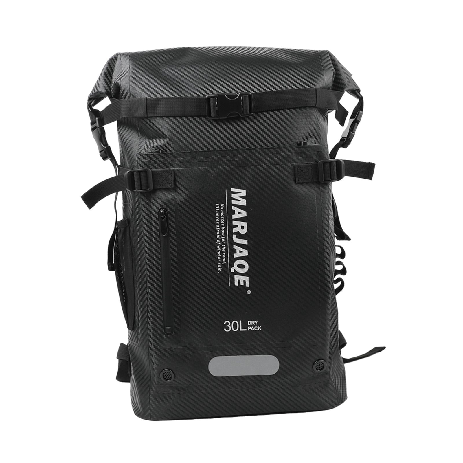 figatia 30 Liters Swimming Backpack Dry Bag for Snorkeling Rafting Multi Compartment Black