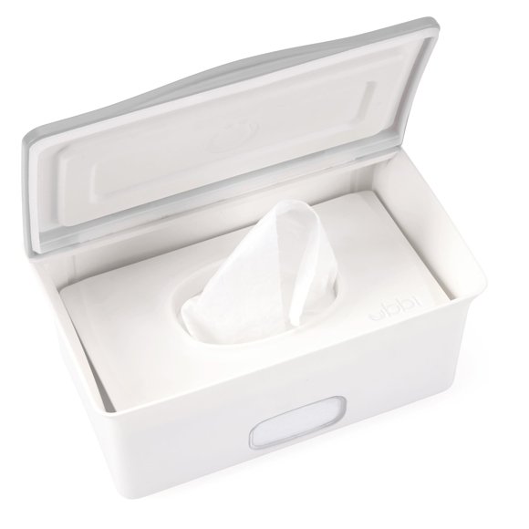 Dispensador de toallitas para bebés Ubbi Keeps Fresh Gray