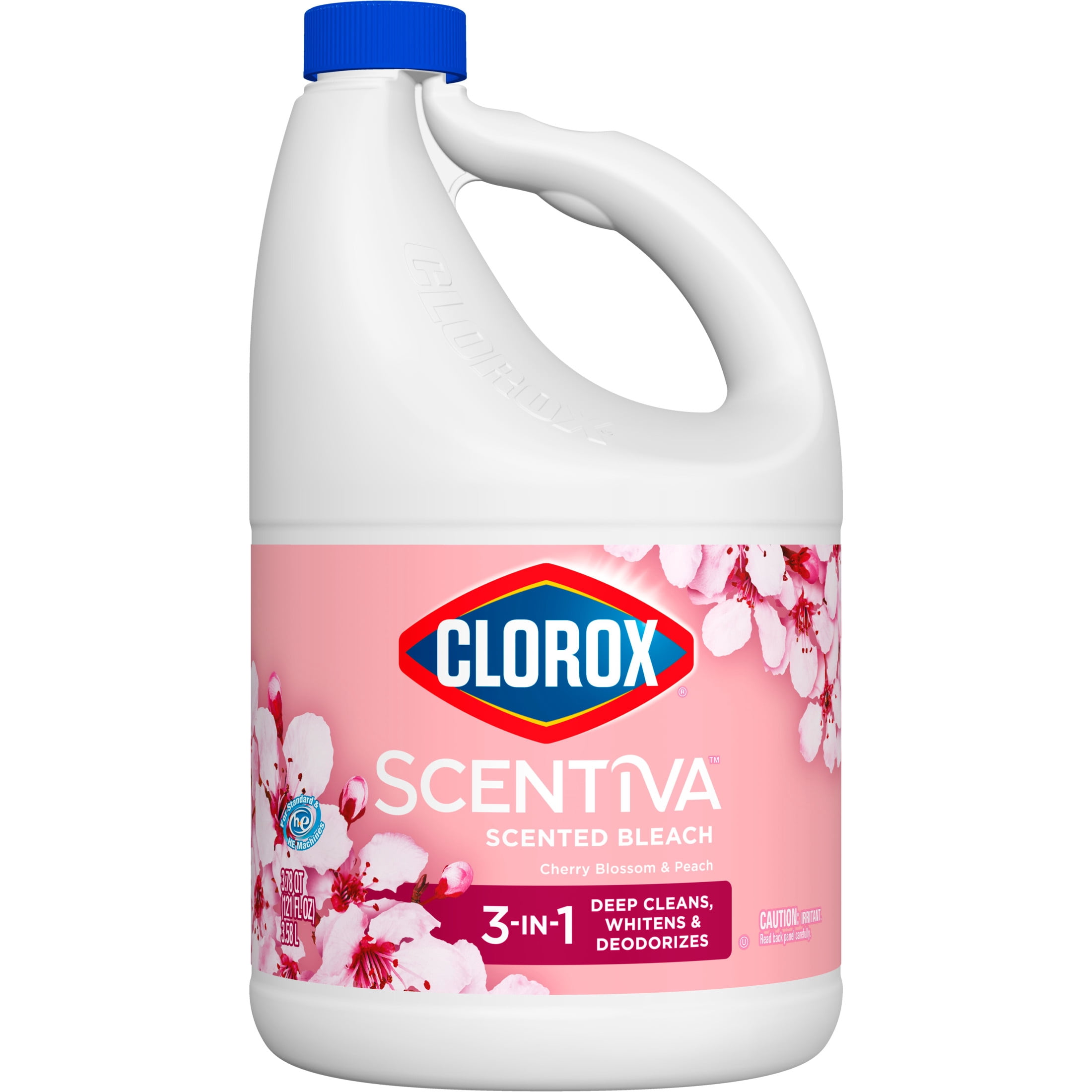 Clorox Scentiva Scented Bleach, Cherry Blossom and Peach, 121 fl oz